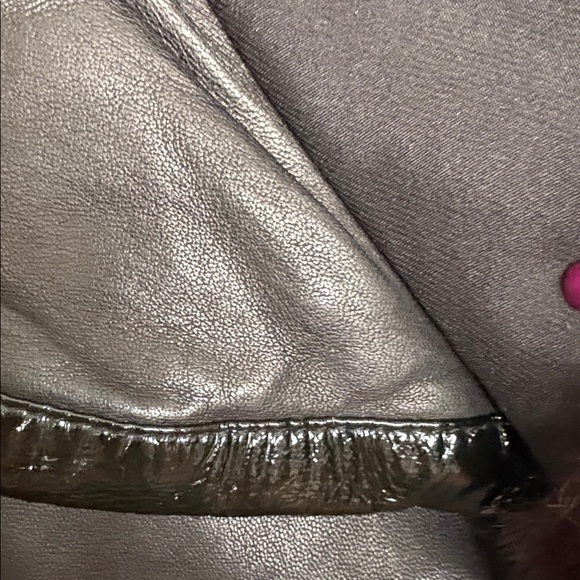 #150 leather and fur puffer coat - Picture 7 of 13
